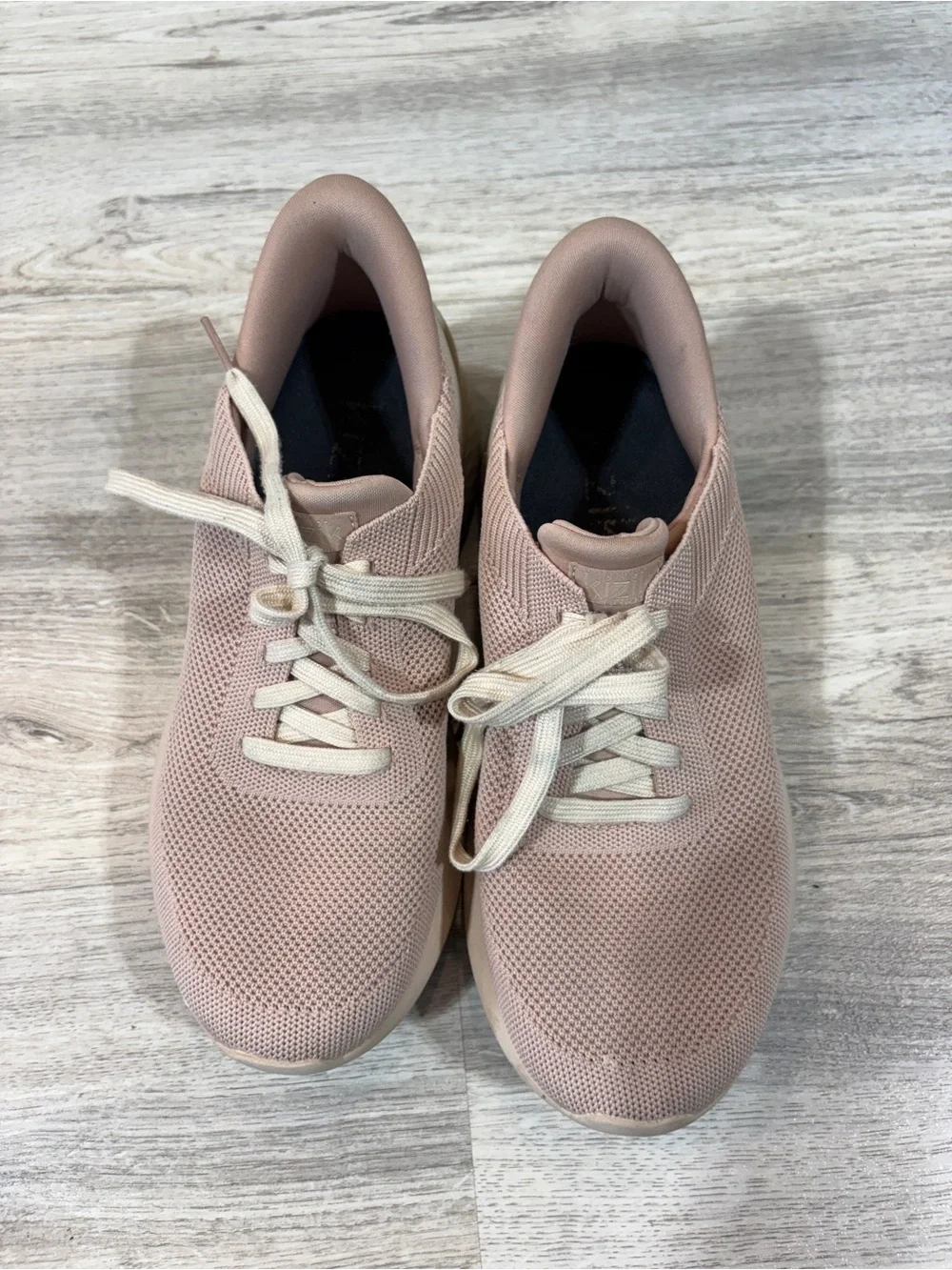 Kizik Shoes Womens 8.5 Athens Sneakers Mesh Light Pink Handsfree Labs Comfort - Picture 3 of 10